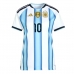 Argentinië Lionel Messi #10 Thuis tenue Dames WK 2026 Korte Mouw