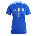 Argentinië Rodrigo De Paul #7 Uit tenue Dames Copa America 2024 Korte Mouw