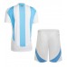 Argentinië Thuis tenue Kids Copa America 2024 Korte Mouw (+ Korte broeken)