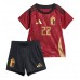 België Jeremy Doku #22 Thuis tenue Kids EK 2024 Korte Mouw (+ Korte broeken)