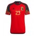 België Michy Batshuayi #23 Thuis tenue WK 2022 Korte Mouw