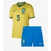 Brazilië Casemiro #5 Thuis tenue Kids WK 2026 Korte Mouw (+ Korte broeken)