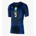 Brazilië Casemiro #5 Uit tenue Dames WK 2026 Korte Mouw