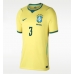 Brazilië Gabriel Magalhaes #3 Thuis tenue Dames WK 2026 Korte Mouw