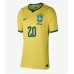 Brazilië Lucas Paqueta #20 Thuis tenue Dames WK 2026 Korte Mouw