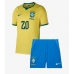 Brazilië Lucas Paqueta #20 Thuis tenue Kids WK 2026 Korte Mouw (+ Korte broeken)