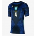 Brazilië Marquinhos #4 Uit tenue Dames WK 2026 Korte Mouw