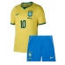 Brazilië Neymar Jr #10 Thuis tenue Kids WK 2026 Korte Mouw (+ Korte broeken)