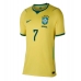 Brazilië Vinicius Junior #7 Thuis tenue Dames WK 2026 Korte Mouw