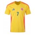 Colombia Luis Diaz #7 Thuis tenue Copa America 2024 Korte Mouw