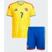 Colombia Luis Diaz #7 Thuis tenue Kids WK 2026 Korte Mouw (+ Korte broeken)