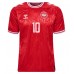 Denemarken Christian Eriksen #10 Thuis tenue EK 2024 Korte Mouw
