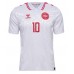 Denemarken Christian Eriksen #10 Uit tenue EK 2024 Korte Mouw