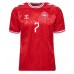 Denemarken Mathias Jensen #7 Thuis tenue EK 2024 Korte Mouw