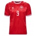 Denemarken Rasmus Hojlund #9 Thuis tenue EK 2024 Korte Mouw