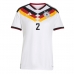 Duitsland Antonio Rudiger #2 Thuis tenue Dames WK 2026 Korte Mouw