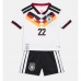 Duitsland David Raum #22 Thuis tenue Kids WK 2026 Korte Mouw (+ Korte broeken)