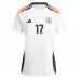 Duitsland Florian Wirtz #17 Thuis tenue Dames EK 2024 Korte Mouw