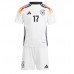 Duitsland Florian Wirtz #17 Thuis tenue Kids EK 2024 Korte Mouw (+ Korte broeken)