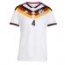 Duitsland Jonathan Tah #4 Thuis tenue Dames WK 2026 Korte Mouw
