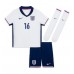 Engeland Conor Gallagher #16 Thuis tenue Kids EK 2024 Korte Mouw (+ Korte broeken)
