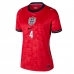 Engeland Declan Rice #4 Uit tenue Dames WK 2026 Korte Mouw