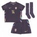 Engeland Ezri Konsa #14 Uit tenue Kids EK 2024 Korte Mouw (+ Korte broeken)