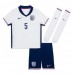 Engeland John Stones #5 Thuis tenue Kids EK 2024 Korte Mouw (+ Korte broeken)