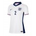 Engeland Kyle Walker #2 Thuis tenue Dames EK 2024 Korte Mouw