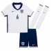 Engeland Marc Guehi #6 Thuis tenue Kids EK 2024 Korte Mouw (+ Korte broeken)