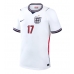 Engeland Morgan Rogers #17 Thuis tenue WK 2026 Korte Mouw