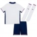 Engeland Thuis tenue Kids EK 2024 Korte Mouw (+ Korte broeken)