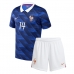 Frankrijk Adrien Rabiot #14 Thuis tenue Kids WK 2026 Korte Mouw (+ Korte broeken)