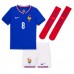 Frankrijk Aurelien Tchouameni #8 Thuis tenue Kids EK 2024 Korte Mouw (+ Korte broeken)