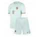 Frankrijk Bradley Barcola #12 Uit tenue Kids WK 2026 Korte Mouw (+ Korte broeken)