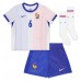 Frankrijk Eduardo Camavinga #6 Uit tenue Kids EK 2024 Korte Mouw (+ Korte broeken)