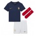 Frankrijk Karim Benzema #19 Thuis tenue Kids WK 2022 Korte Mouw (+ Korte broeken)