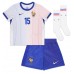 Frankrijk Marcus Thuram #15 Uit tenue Kids EK 2024 Korte Mouw (+ Korte broeken)