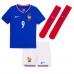 Frankrijk Olivier Giroud #9 Thuis tenue Kids EK 2024 Korte Mouw (+ Korte broeken)