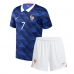 Frankrijk Ousmane Dembele #7 Thuis tenue Kids WK 2026 Korte Mouw (+ Korte broeken)