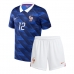 Frankrijk William Saliba #17 Thuis tenue Kids WK 2026 Korte Mouw (+ Korte broeken)