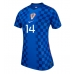 Kroatië Ivan Perisic #14 Uit tenue Dames WK 2026 Korte Mouw
