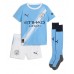 Manchester City Erling Haaland #9 Thuis tenue Kids 2025-26 Korte Mouw (+ Korte broeken)