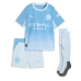 Manchester City Marc Guehi #6 Thuis tenue Kids 2026-27 Korte Mouw (+ Korte broeken)