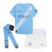 Manchester City Rico Lewis #82 Thuis tenue Kids 2025-26 Korte Mouw (+ Korte broeken)