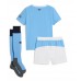 Manchester City Thuis tenue Kids 2025-26 Korte Mouw (+ Korte broeken)