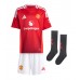 Manchester United Alejandro Garnacho #17 Thuis tenue Kids 2024-25 Korte Mouw (+ Korte broeken)