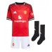 Manchester United Matheus Cunha #10 Thuis tenue Kids 2025-26 Korte Mouw (+ Korte broeken)