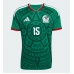 Mexico Israel Reyes #15 Thuis tenue WK 2026 Korte Mouw