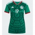 Mexico Orbelin Pineda #17 Thuis tenue Dames WK 2026 Korte Mouw